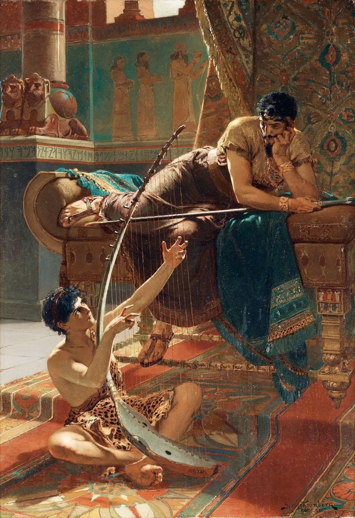 Julius Kronberg, David och Saul, 1885